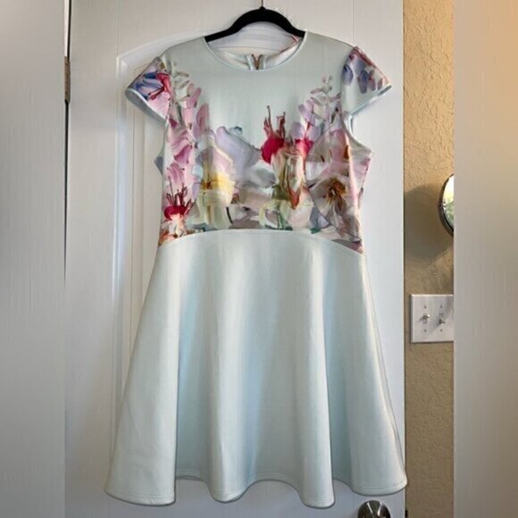 New Ted Baker London Rivana Hanging Gardens Skater Dress - Picture 1 of 8